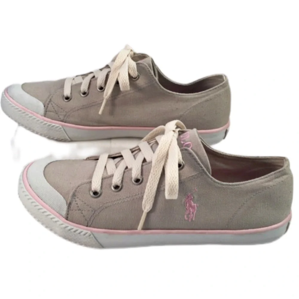 Ralph Lauren Polo Youth Low Top Sneakers Size 3